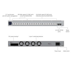 Switch Enterprise UniFi Ubiquiti Pro XG, 24 Porturi Multi-Gigabit și 2 Porturi 25G SFP28, USW-Pro-XG-24