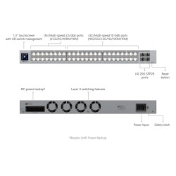 Switch Enterprise UniFi Ubiquiti Pro XG, 48 Porturi Multi-Gigabit și 4 Porturi 25G SFP28, USW-Pro-XG-48