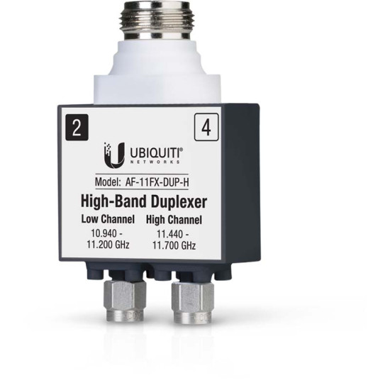 Bridge PtP 11 GHz High-Band airFiber 11 UniFi Ubiquiti cu antenă parabolică, AF11-Complete-HB