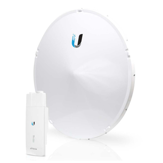 Bridge PtP 11 GHz Low-Band airFiber 11 UniFi Ubiquiti cu antenă parabolică, AF11-Complete-LB