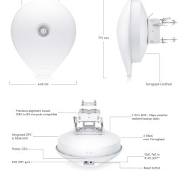 Bridge 60 GHz Multi-Gigabit airFiber 60 XG UniFi Ubiquiti, SFP+, AF60-XG