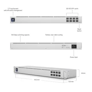 Switch Gigabit cu management Ubiquiti USW-Aggregation