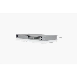 Switch PoE cu 24 porturi Gigabit, 2xSFP, Ubiquiti USW-24-POE